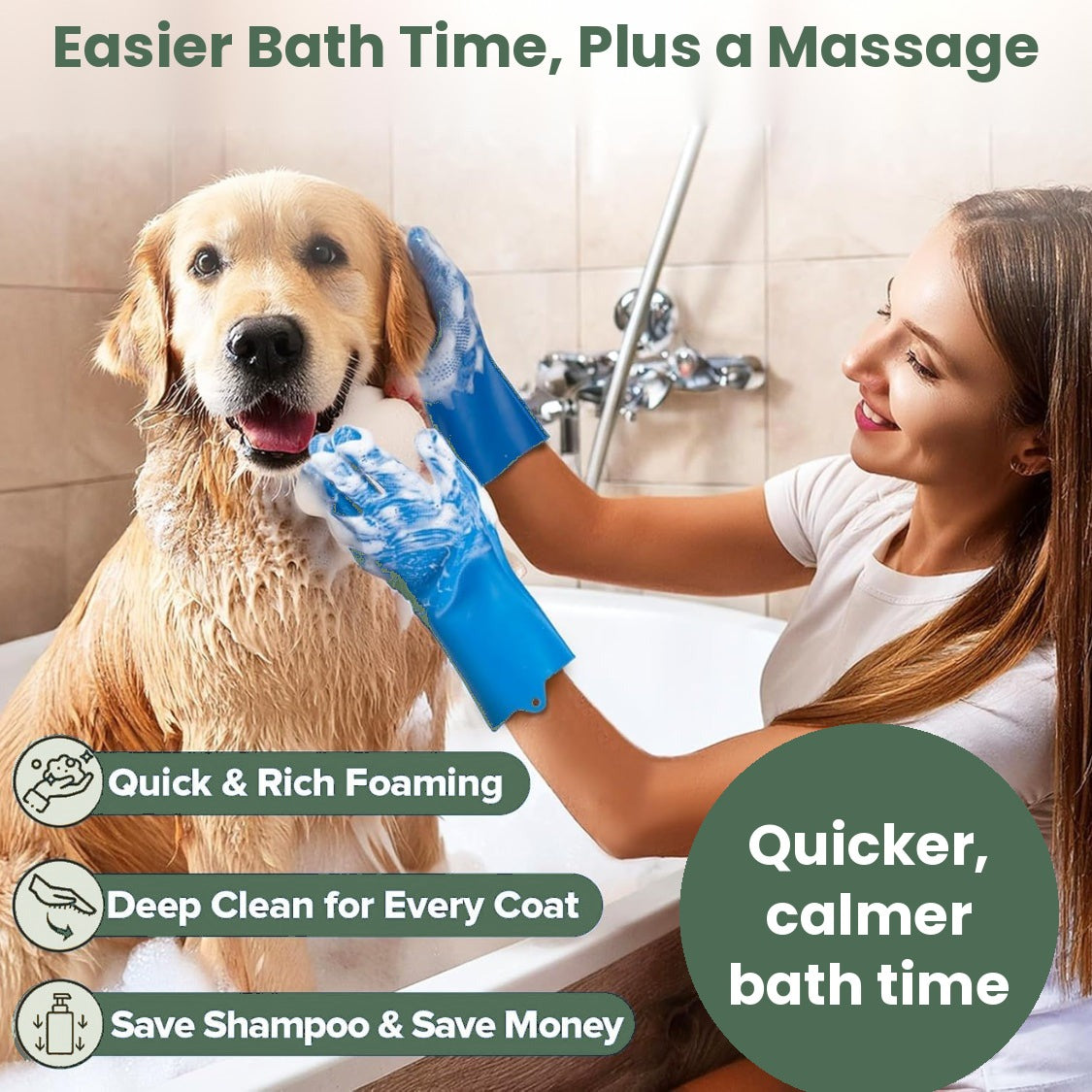 Easier bath time, plus a massage