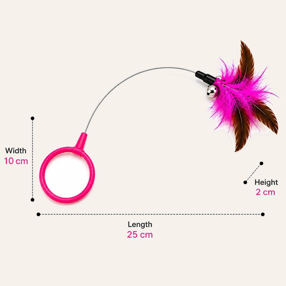 Feather teaser dimensions