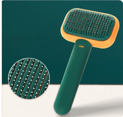 Massage comb in green