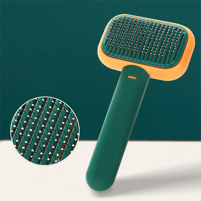 Massage comb in green