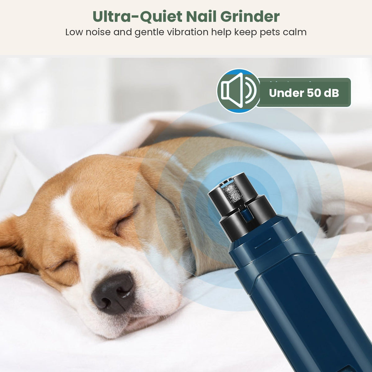 Ultra-quiet nail grinder