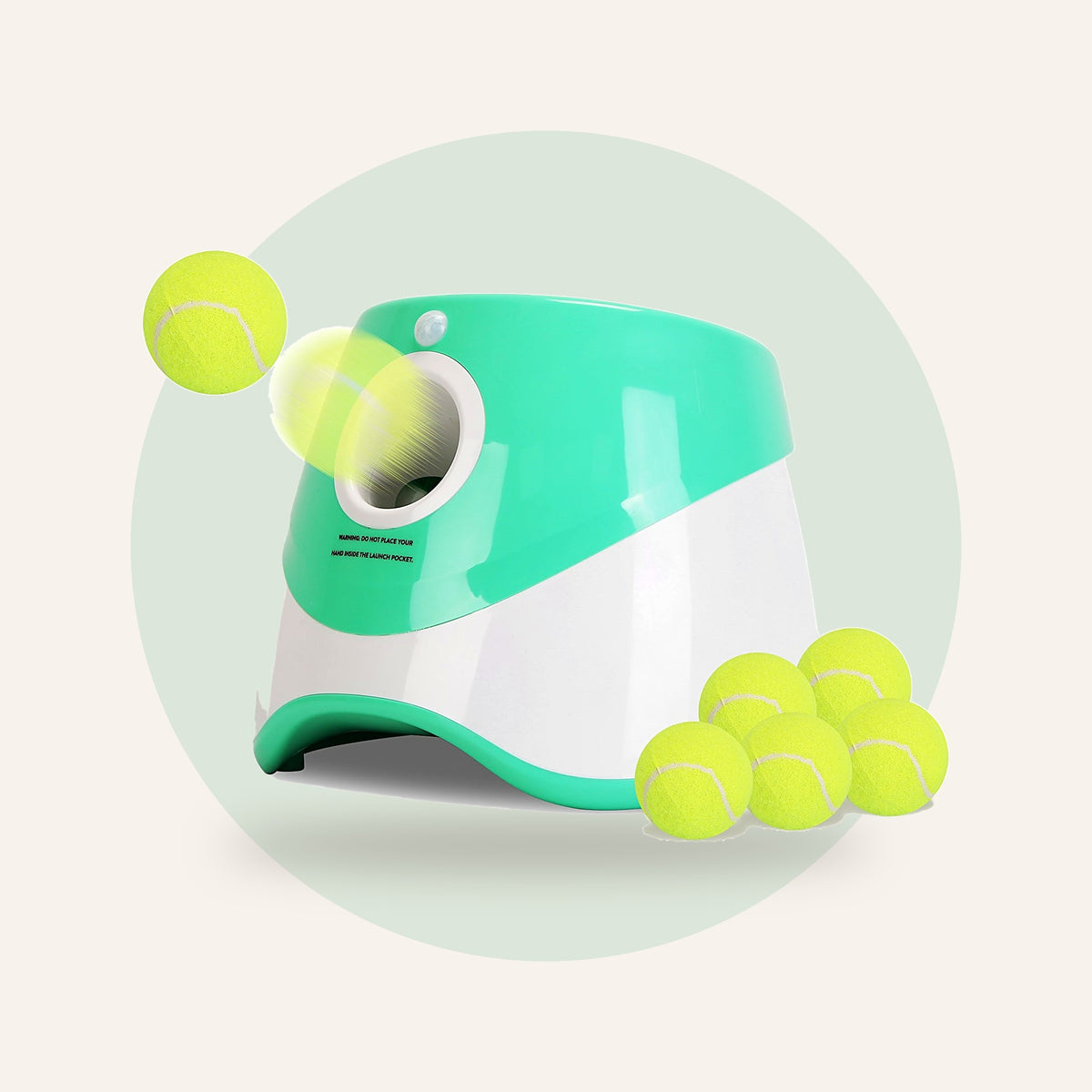 Automatic Dog Ball Launcher with 6 tennis balls