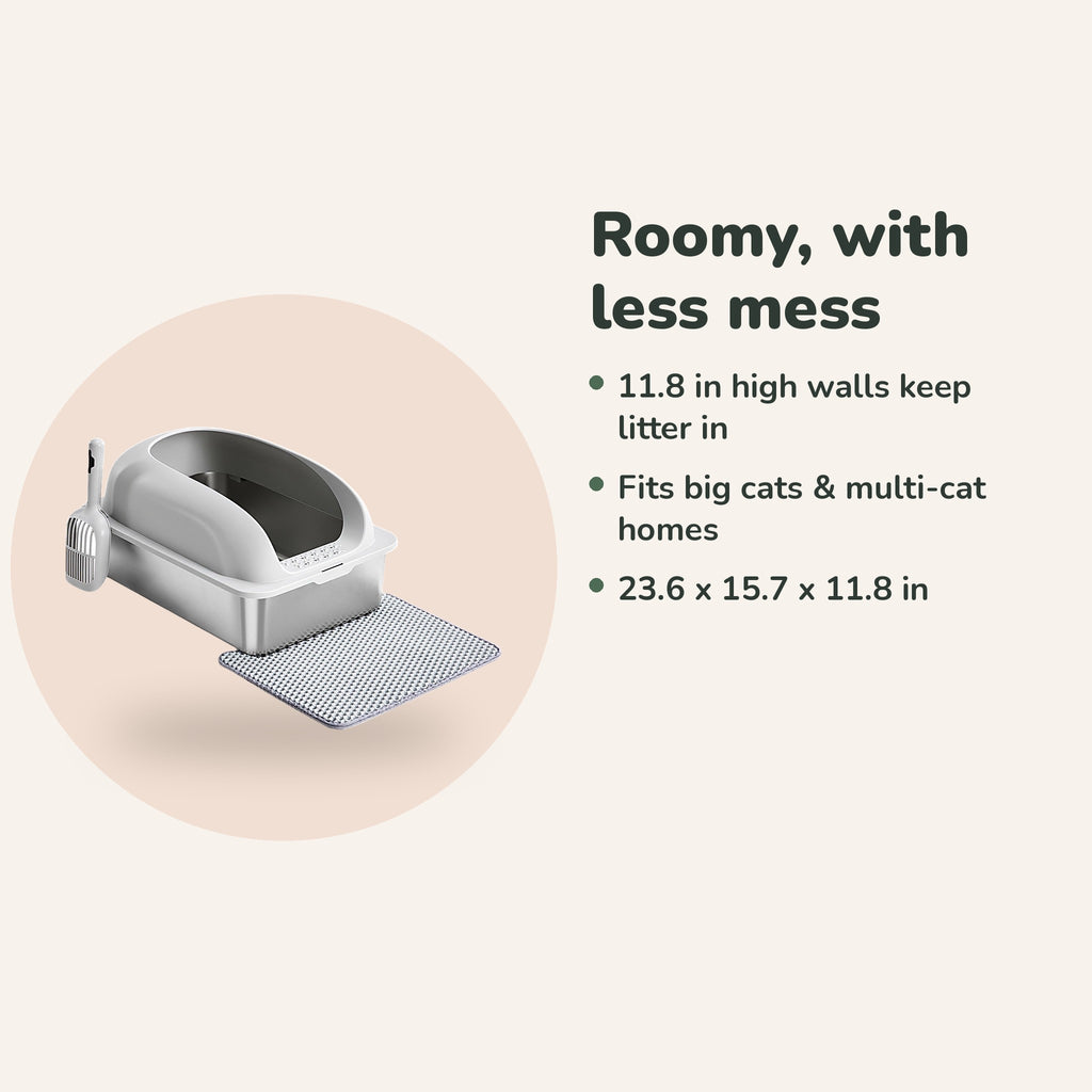 Litter box size 23.6 x 15.7 x 11.8 in