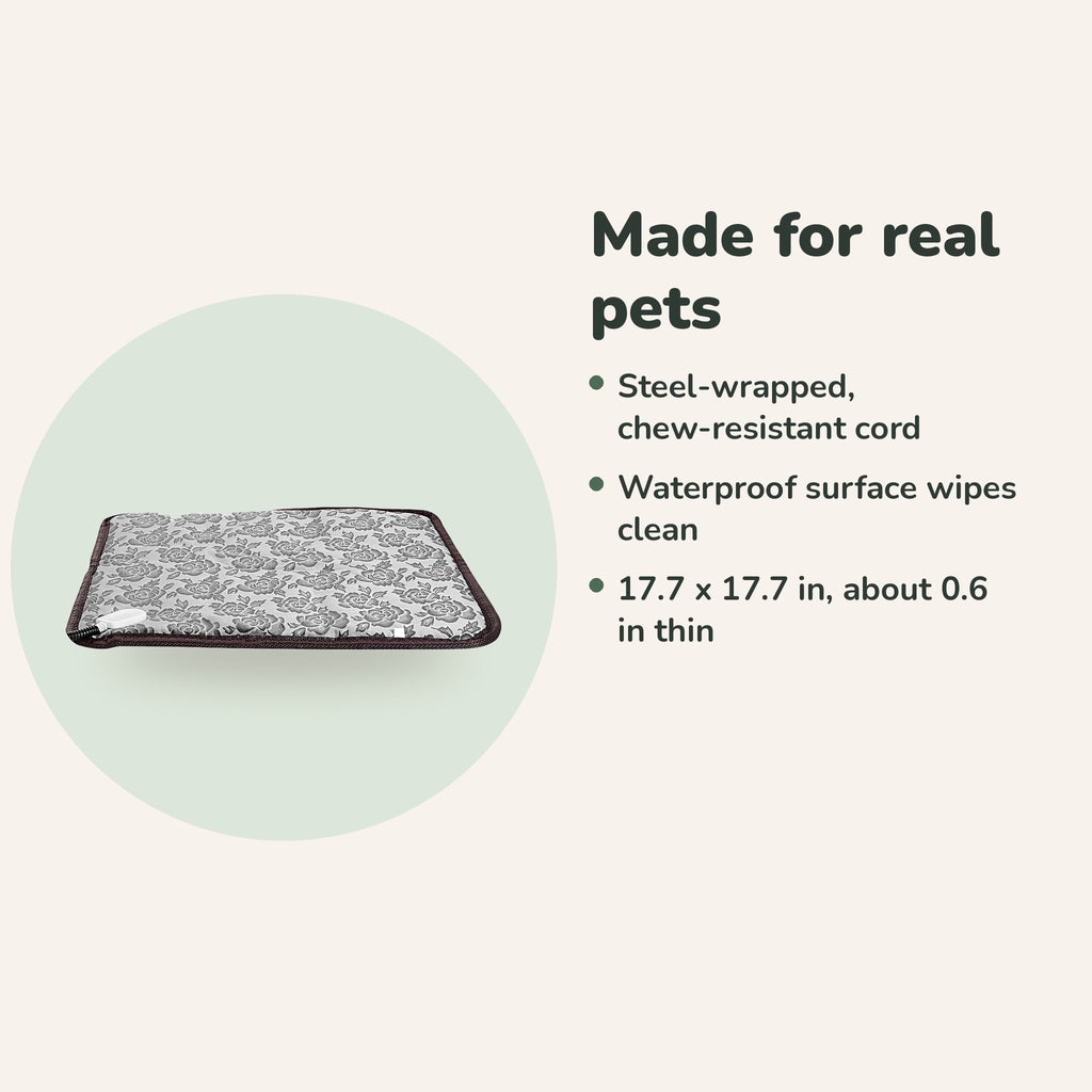 Heating pad size 17.7 x 17.7 in
