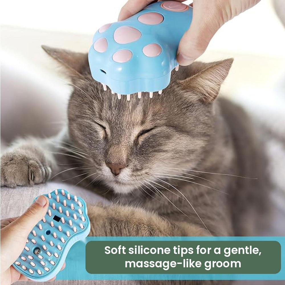 Soft silicone tips for a gentle groom