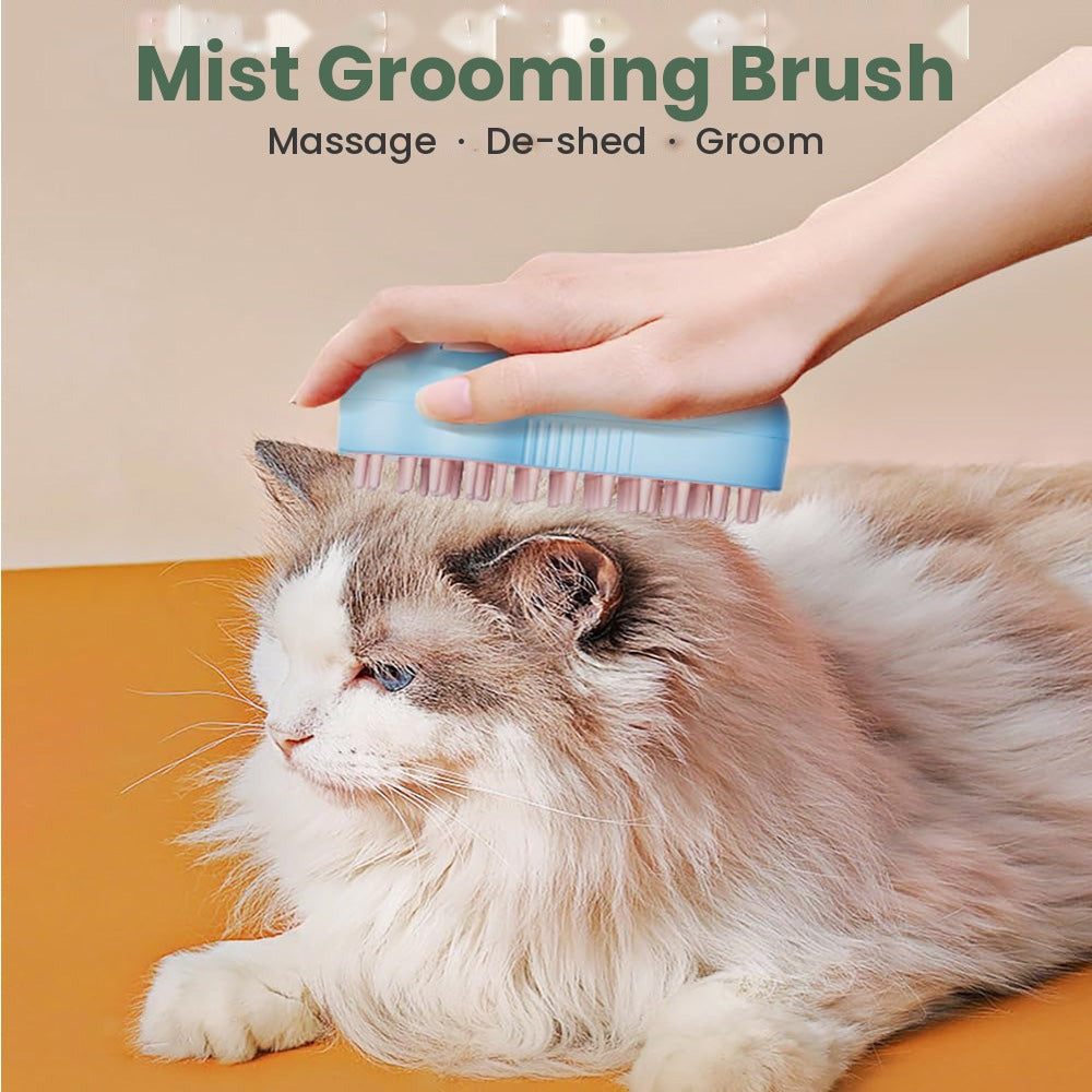 Mist grooming brush