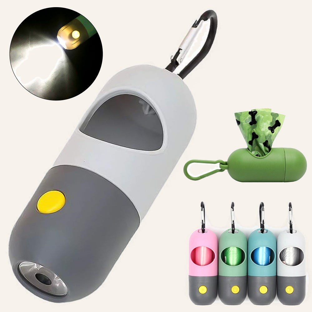 LED poop bag dispenser
