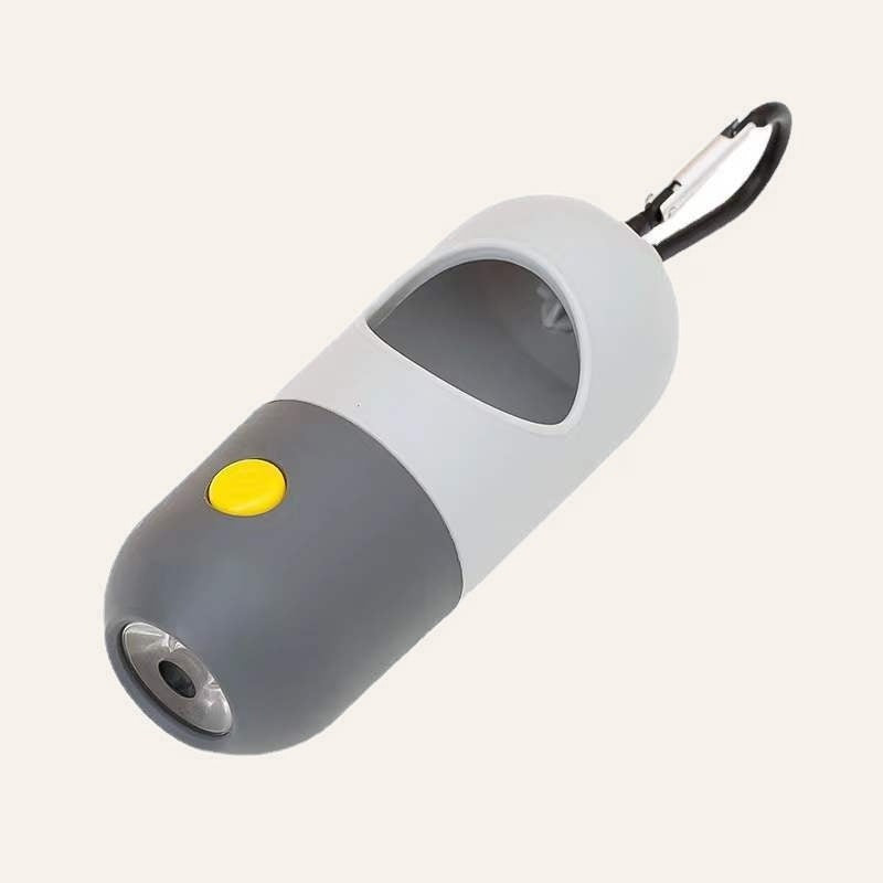 Poop bag dispenser with clip