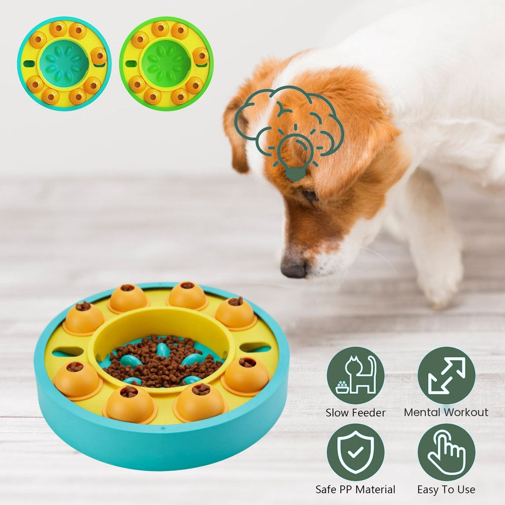 Puzzle slow-feeder bowl
