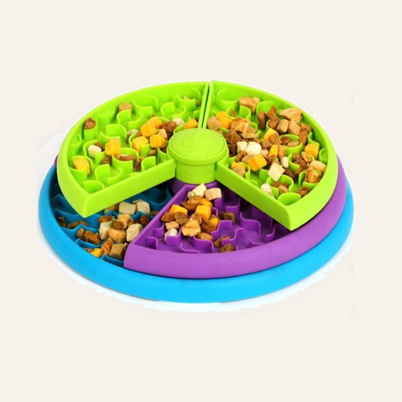 Puzzle feeder filled with food