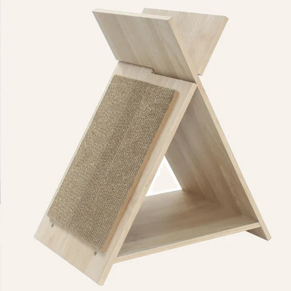 Cat scratcher house