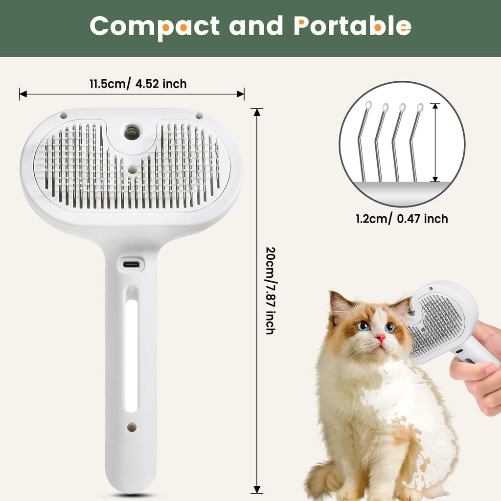 3-in-1 Steam Grooming Brush size
