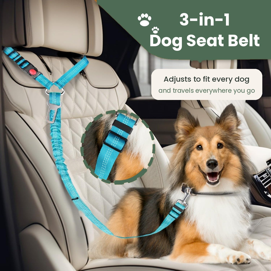3-in-1 Headrest Seat Belt Harness